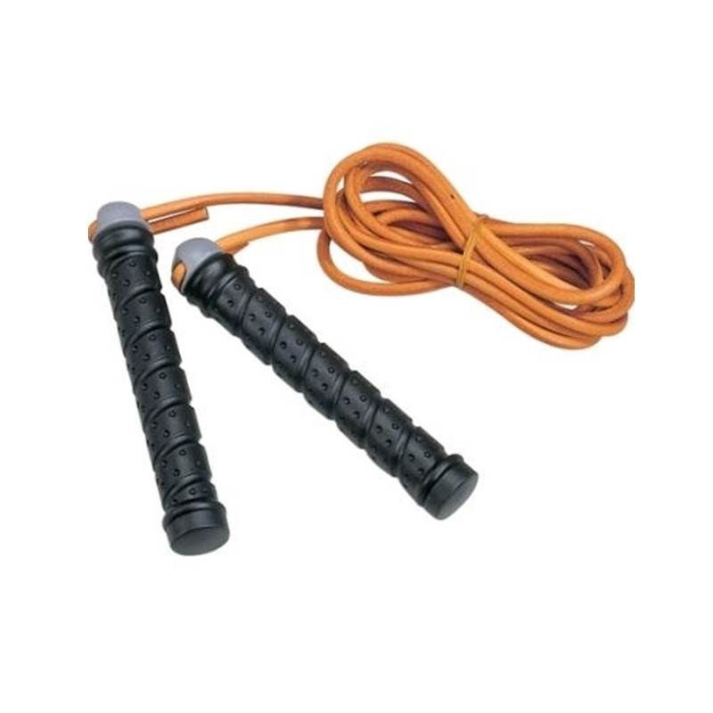 Springseil Leder mit Griffgewichten Jump Rope