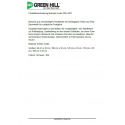 Green Hill Leder- Boxsack mit Zubehör