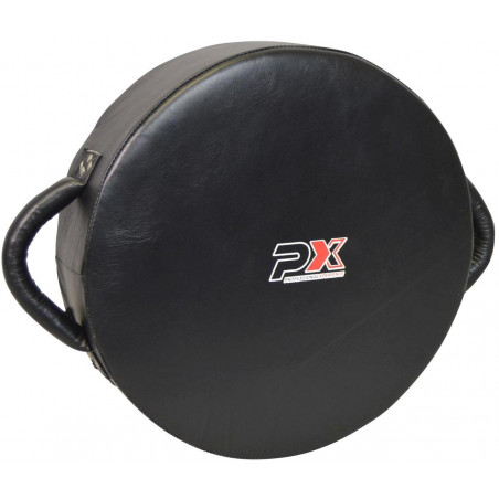 PX Round Coaching Punch Shield, Leder, schwarz