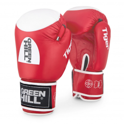 Green HIll Tiger Boxhandschuhe mit Trefferfläche Leder WAKO Zulassung